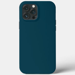 無地の深いティール（緑がかった色）青 iPhone 13 PRO MAXケース
