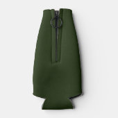 無地の深い林 ボトルクーラー (裏面)