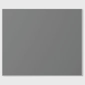 無地の濃い灰色のブロック色 ラッピングペーパー (フラット)