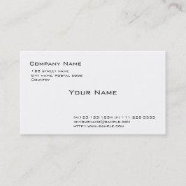 無地の白 名刺