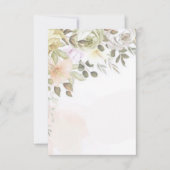 無地の秋の花のウェディング予算 招待状 (正面)