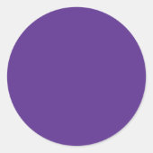 無地の紫 ラウンドシール (正面)