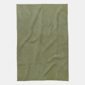無地の緑 キッチンタオル (縦)
