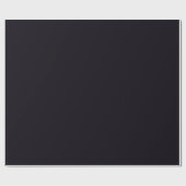 無地の自然な黒色の陰影 ラッピングペーパー (フラット)