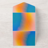 無地の色の招待状 発表 カード (外側)