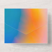 無地の色の招待状 発表 カード (裏面)