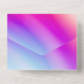 無地の色の招待状 発表 カード (裏面)