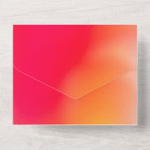 無地の色の招待状 発表 カード (裏面)