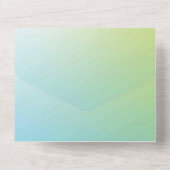 無地の色の招待状 発表 カード (裏面)