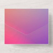 無地の色の招待状 発表 カード (裏面)