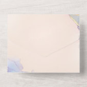 無地の色の招待状 発表 カード (裏面)