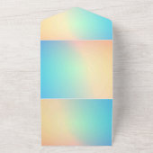 無地の色の招待状 発表 カード (外側)