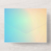 無地の色の招待状 発表 カード (裏面)