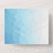 無地の色の招待状 発表 カード (裏面)