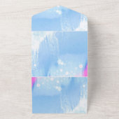 無地の色の招待状 発表 カード (外側)