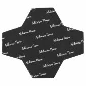 無地の色モダン基本黒モノグラムの サッカーボール (フラット)