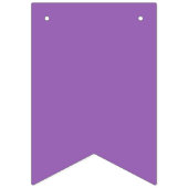 無地の色無彩虹彩柔らかい紫 バンティングフラッグ (第1の旗)