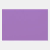 無地の色無彩虹彩柔らかい紫 ラッピングペーパーシート (正面3)