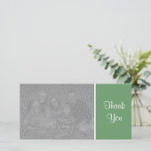 無地の色 – ありがとう – アーミーグリーン サンキューカード (スタンド正面)