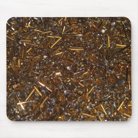 無地の金ゴールドバーマウスマット/パッド マウスパッド (正面)