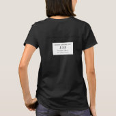 無地の金ゴールド魂V-T! Tシャツ (裏面)