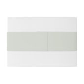 無地の銀セージ緑結婚色 招待状ベリーバンド (裏面例)