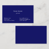 無地の青い名刺 名刺 (正面/裏面)