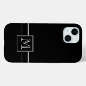 無地の黒一文字 Case-Mate iPhoneケース (裏面 (横))