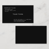 無地の黒 名刺 (正面/裏面)