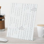 無地の、オニキスのペデスタル記号 台座サイン (インサイチュ)