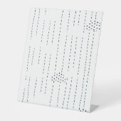 無地の、オニキスのペデスタル記号 台座サイン (正面)