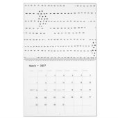 無地の，オニキス カレンダー (3月 2027)