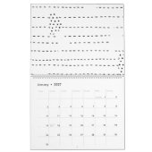 無地の，オニキス カレンダー (1月 2027)