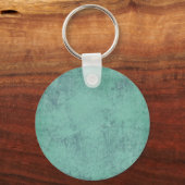 無地の_ティール（緑がかった色）コン無地のクリートティール（緑がかった色）テクスチャテンプレートBA キーホルダー (正面)