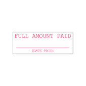 無地の「全額を支払う」ゴム印 セルフインキングスタンプ (デザイン)