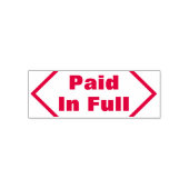 無地の「全額を支払う」ゴム印 セルフインキングスタンプ (デザイン)