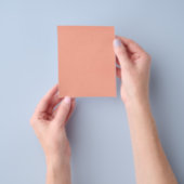 無地の-peach2軽無地の桃オレンジ背景T チラシ (手)