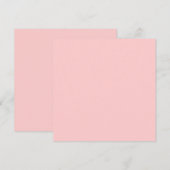 無地のColor Light Pink Background招待状。 招待状 (正面/裏面)