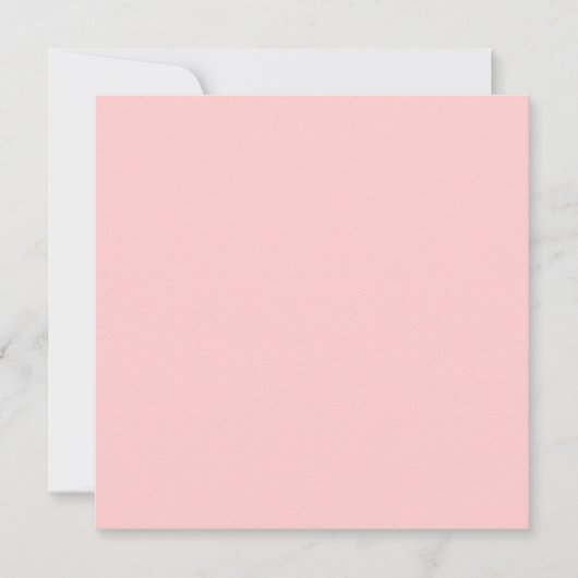 無地のColor Light Pink Background招待状。 招待状 (正面)