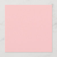 無地のColor Light Pink Background招待状。