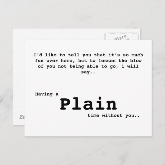 無地はがき ポストカード (正面/裏面)