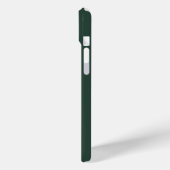 無地エレガント灰色がかった緑のミニマリストの名前を追加 Case-Mate iPhoneケース (裏面 / 左)