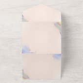 無地カラーの招待状 発表カード オールインワン招待状 (外側)