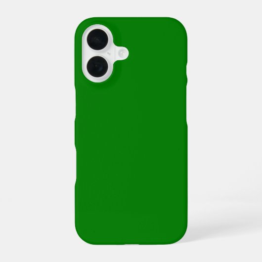 無地グリーン iPhone 16ケース (裏面)