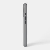 無地グレー iPhone 16ケース (左側面)