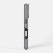 無地グレー iPhone 16ケース (右側面)