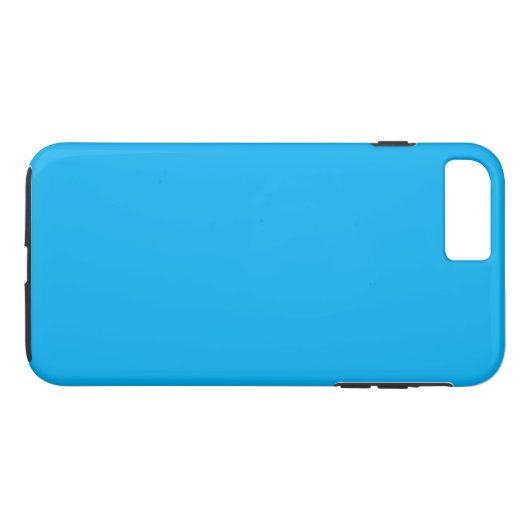 無地シアンブルーの背景 Case-Mate iPhoneケース (裏面(横))
