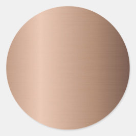 無地テンプレート ローズゴールド ロゴを追加 現代的 ラウンドシール