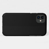 無地ブラック Case-Mate iPhoneケース (裏面(横))