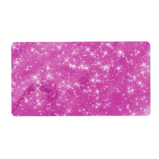 無地マジェンタグリッター ラベル (正面)